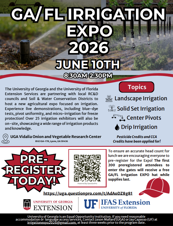 Flyer for the Irrigation Expo
