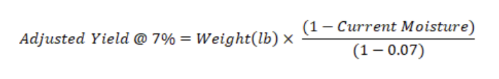 Adjusted yield @7% equation